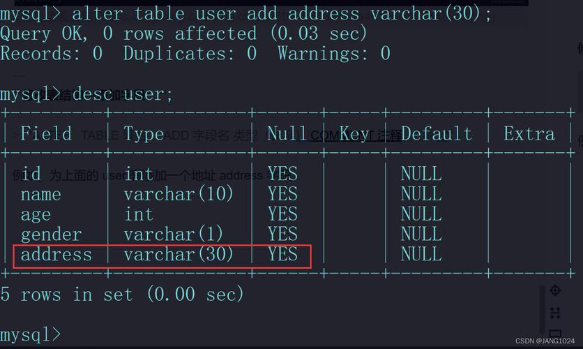 mysql数据库修改表结构_ALTER TABLE修改表结构