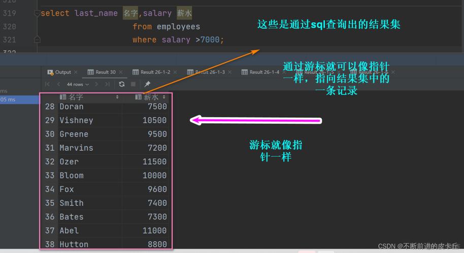 mysql 游标 更改数据库_游标