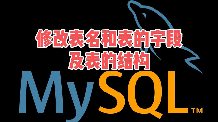 mysql改表名_修改库名和修改表名