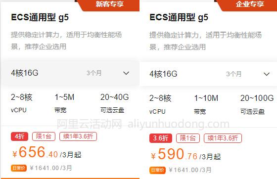 4核16g云服务器多少钱