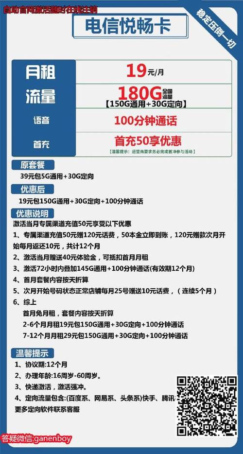 19元155G长期套餐，可发北京、云南的电信神卡来啦！