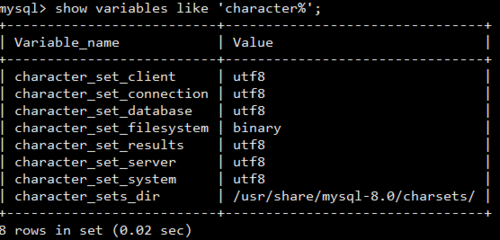 mysql数据库修改列的编码格式_如何设置MySQL 8.0字符集的编码格式