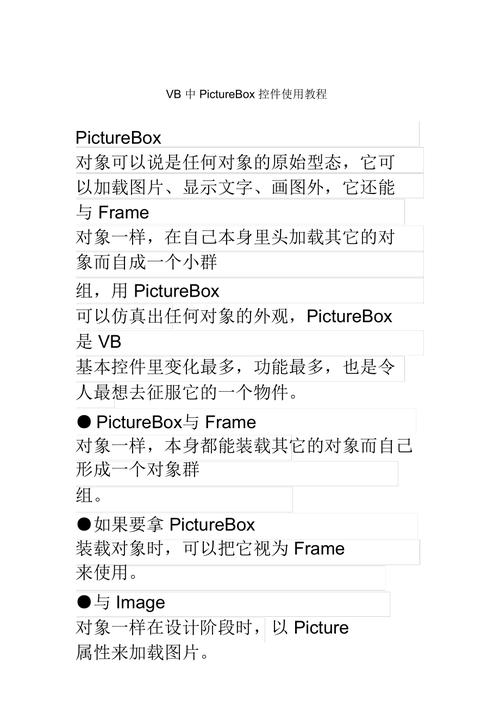 vb中picturebox控件的功能有哪些