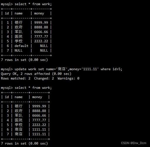 mysql更新表数据库_Mysql数据库