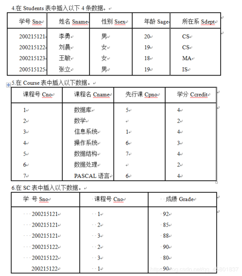 mysql数据库中的学生表_学生