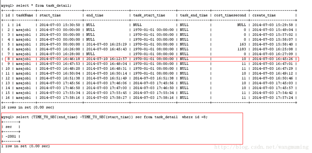 Mysql数据库时间相减_Mysql数据库