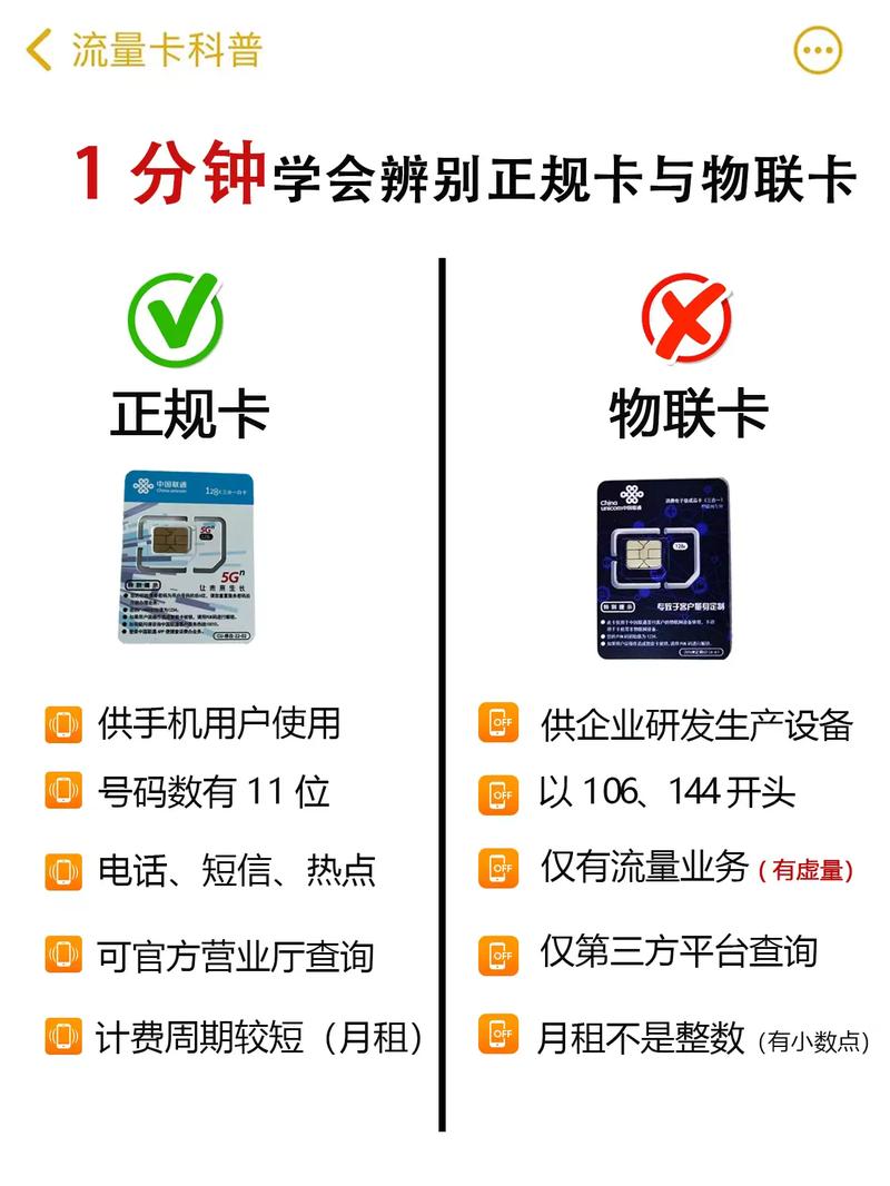 正规流量卡判断标准，一篇文章教你辨别是正规卡还是物联卡！