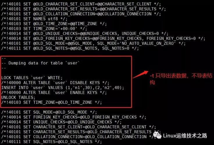 mysql导出数据库语句_mysqldump的6大使用场景的导出命令