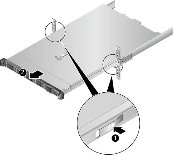 联想服务器怎么从导轨拆下来