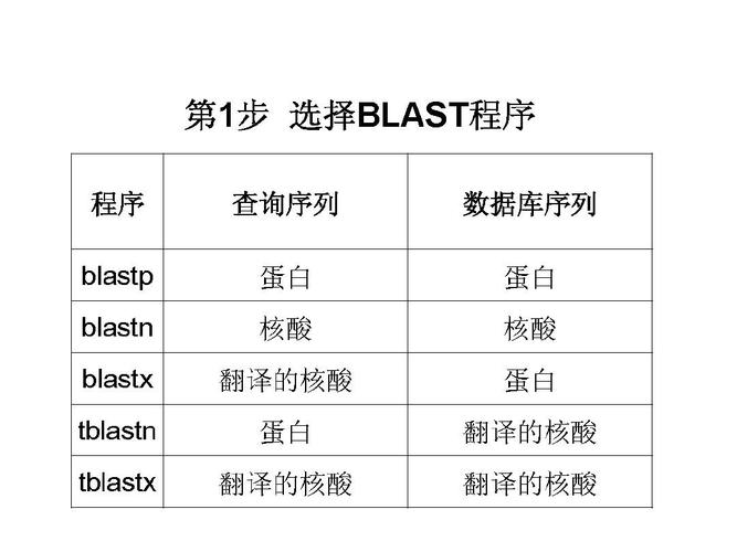 BLAST中blastn和blastp的区别有哪些