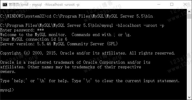 dos命令行进入mysql数据库_如何进入命令行模式？