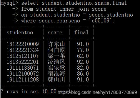 mysql数据库表查询语句怎么写_查询语句