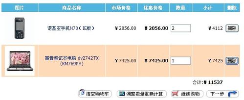 深入帝国CMS调用购物车商品数量和总价的方法