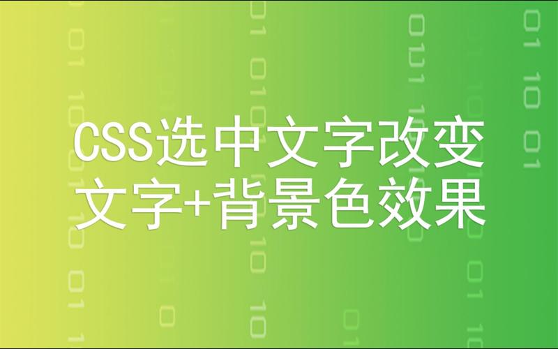 CSS改变选择网页文字背景色