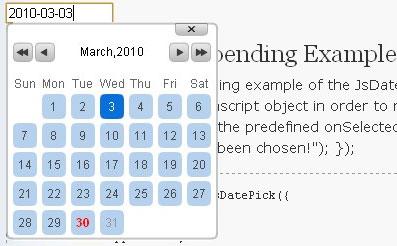 JQuery datepicker 使用方法jquery