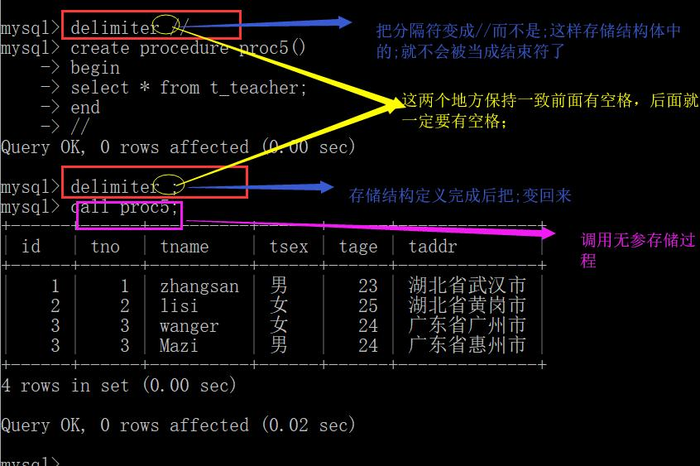 mysql数据库varchar填写的值_维护存储过程